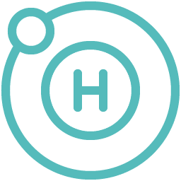 Icon to represent the hydrogen economy