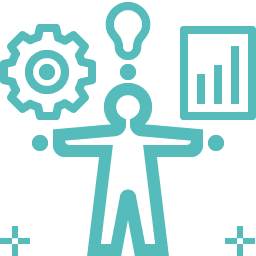 Icon to represent engineering project management